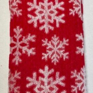 Deborah Connolly Red Snowflake Kitchen Towels